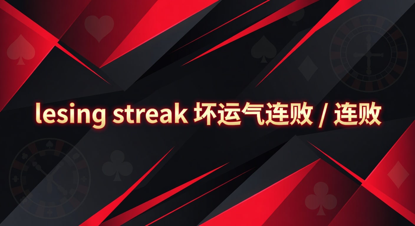 losing streak 坏运气连败：连败成因与止损分析