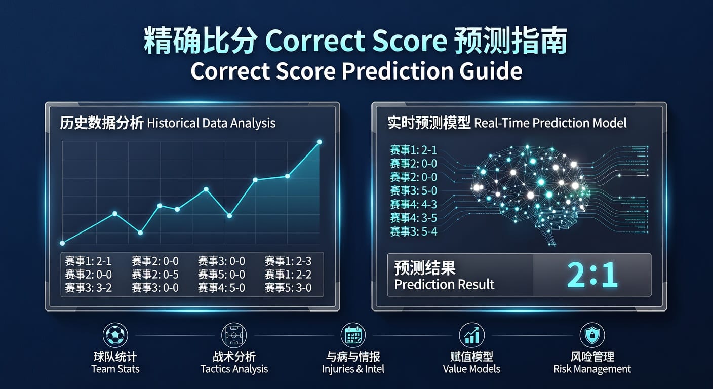 精确比分 correct score：赛前判断与投注技巧